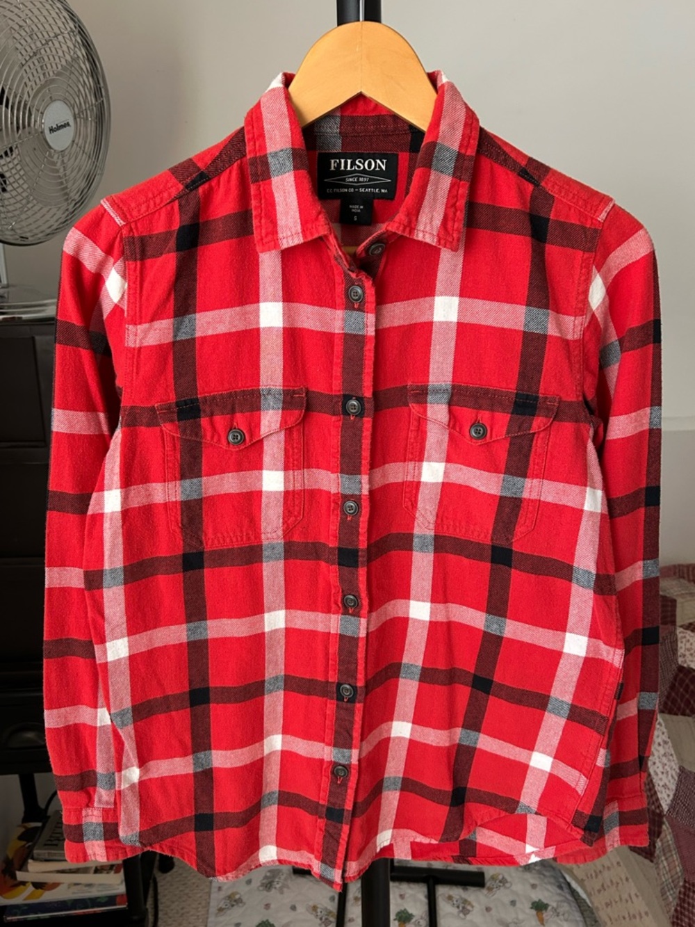 Filson Plaid Flannel Button Down Shirt Women’s Small